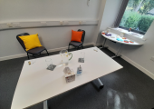 A comfortable setting to talk.