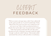 Client Feedback Part 1