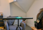 Light-bar & headphones which can be used in EMDR sessions.