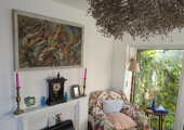 This is an image of an the counselling room in the autumn light.