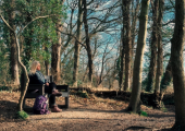 My stunning outdoor therapy space is the perfect mix of woodland, water and open spaces.