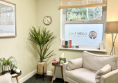 My cosy, calm and welcoming room at Cedar Tree @Jules Lowe Counselling