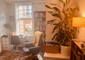 One of the two therapy rooms I work in, above Pani's in central Newcastle.