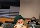 This is an image of Georgie Simmons Counsellor, holding a mug.