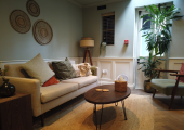 This is Counselling Room 1 of my clinical practice: Mclay Psychotherapy Counselling Service.