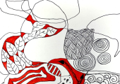 Drawing exploring how we can let go of the things we cant control but focus on what is in front of u