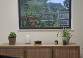 The view from the therapy room in Morden - a bright space close to nature