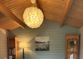Face to face sessions in my calm therapy cabin