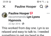 Review from Pauline Hooper on FB