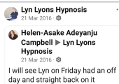 Review from Helen on FB