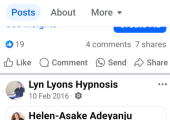 Update on Helen's progress