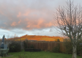 Sunset over Meon Hill in 2026