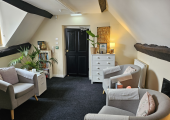 Comfortable & cosy consulting room.