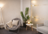 A calm and comfortable space in Rickmansworth where hypnotherapy sessions take place.