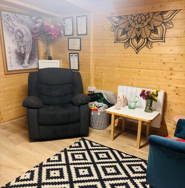 My private therapy room in Chelmsford, Essex.