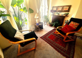 Greenwich practice room designed for focused, structured therapy work.
