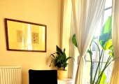 Comfortable one-to-one therapy space near Cutty Sark and central Greenwich.