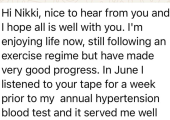 Client feedback
