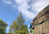 Bouldering at Shipley Glen 