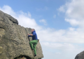 Climbing at Ilkley 