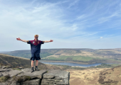 Hike at Bleaklow peaks