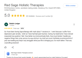 Google review for Mark O'Hanlon at Red Sage Holistic Therapies clinic in Ossett, Wakefield, west Yorkshire, Hypnotherapy for anxiety, quit smoking, quit vaping, fear of flying, phobias, weight loss, panic disorder, panic attacks, stress, PTSD, insomn