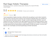 Google review for Mark O'Hanlon at Red Sage Holistic Therapies clinic in Ossett, Wakefield, west Yorkshire, Hypnotherapy for anxiety, quit smoking, quit vaping, fear of flying, phobias, weight loss, panic disorder, panic attacks, stress, PTSD, insomn