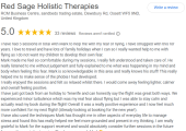 JP Google review Fear of flying Red Sage Holistic Therapies cured with 5 Hypnotherapy sessions