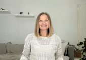 Image of therapist welcoming clients
