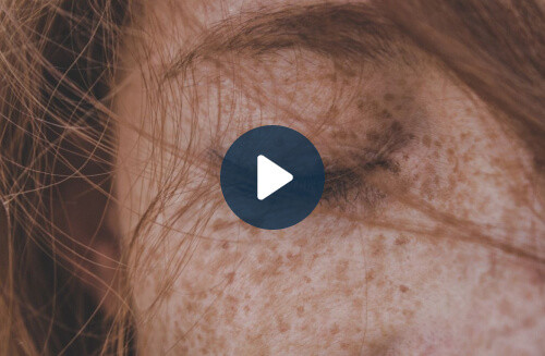 woman with eyes closed