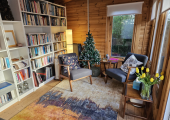 The cabin - a comfortable, warm space for in person coaching sessions