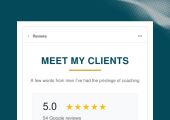 Over Fifty 5.0 Star reviews on Google