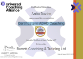 ADHD Coaching Course Certificate