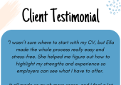 CV Writing Testimonial