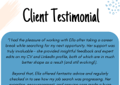 Career Coaching & CV Testimonial
