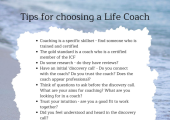 Tips for choosing a life coach