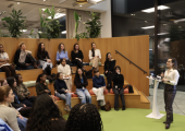 Hosting a workshop for a women's professional network at Amazon HQ, London