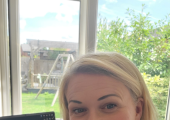 In the garden office