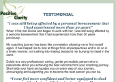 Recent testimonial