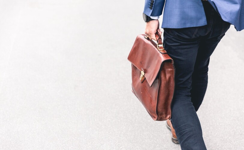 Man holding briefcase