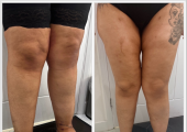 Laura’s Touch MLD Lipoedema before and after client