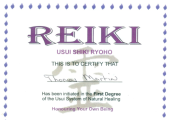 1st Degree Usui Reiki